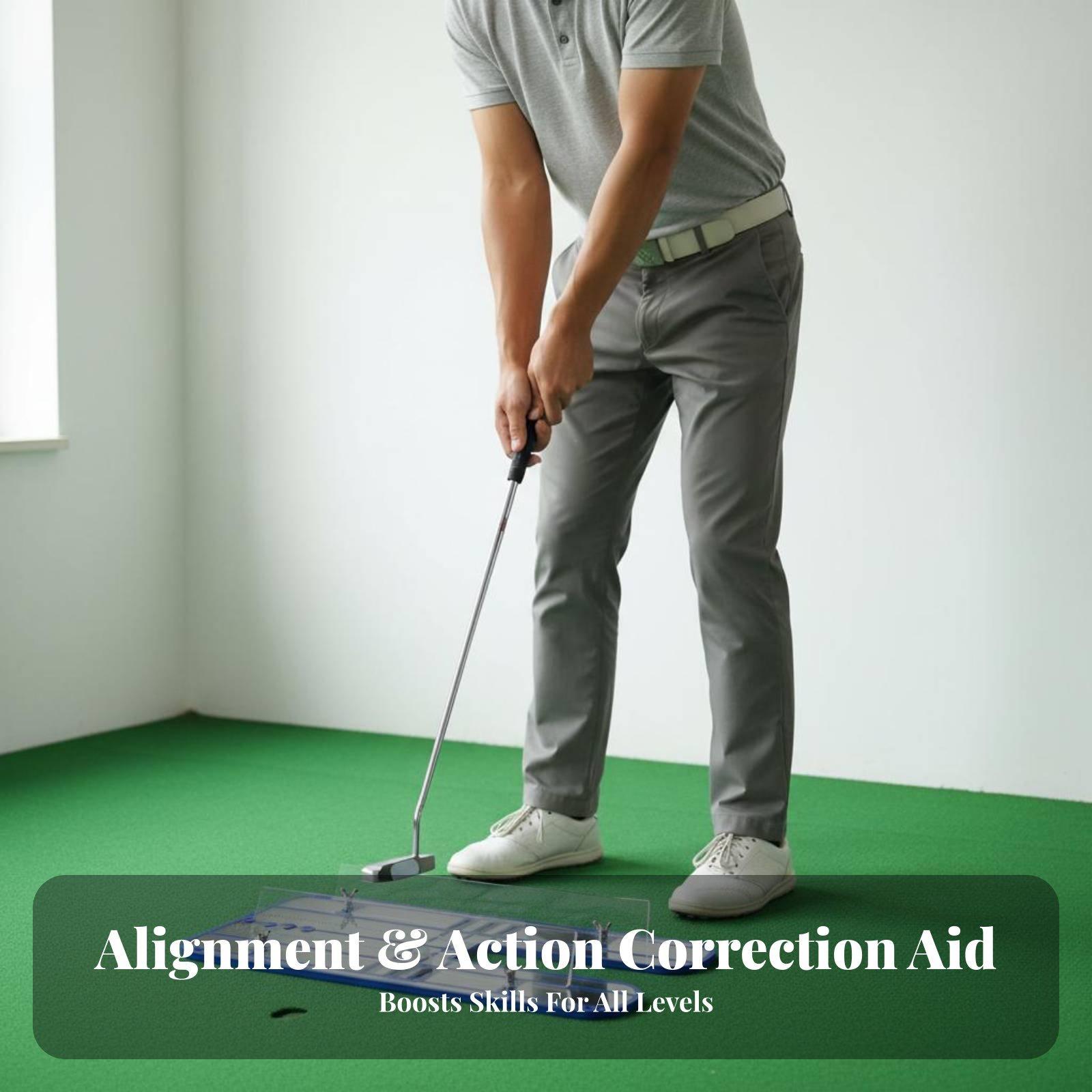 Golf Equipment Guide - กระจกช่วยปรับท่าทางในการพัตต์กอล์ฟ อุปกรณ์ฝึกพัตต์สำหรับการฝึกซ้อมกอล์ฟและใช้ในบ้าน