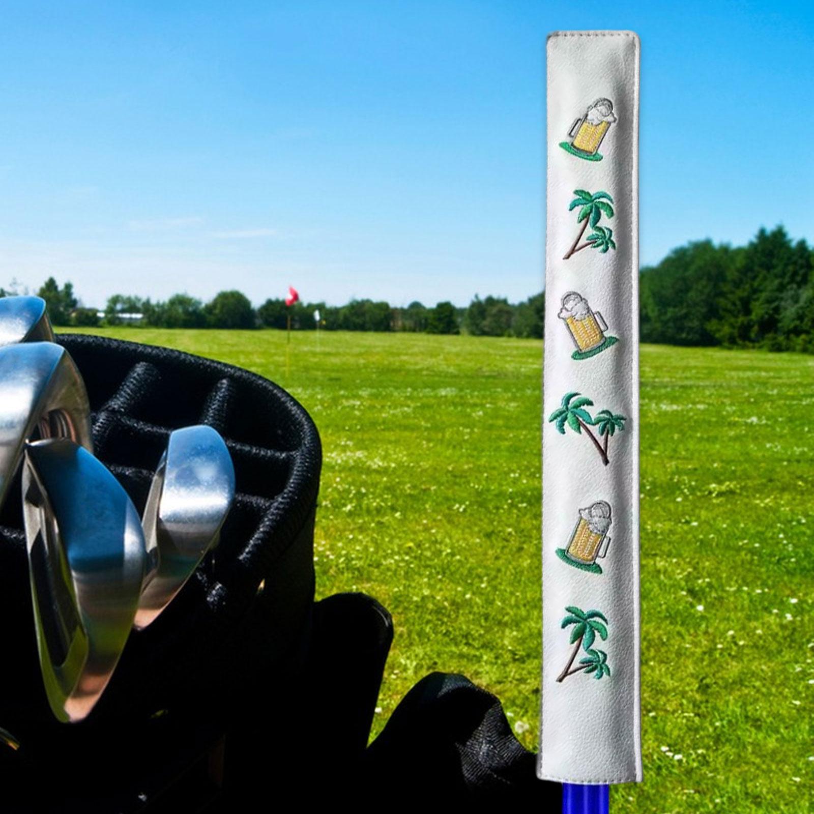 Golf Equipment Guide - ปลอกคลุมไม้ฝึกซ้อมกันน้ำ PU สำหรับอุปกรณ์กอล์ฟ อุปกรณ์ฝึกวงสวิง ป้องกันหัวไม้กอล์ฟ