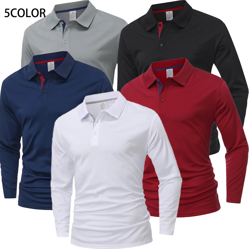 เสื้อโปโลแขนยาวผู้ชาย แห้งเร็ว - Golf Equipment Discount บทวิจารณ์และราคา
